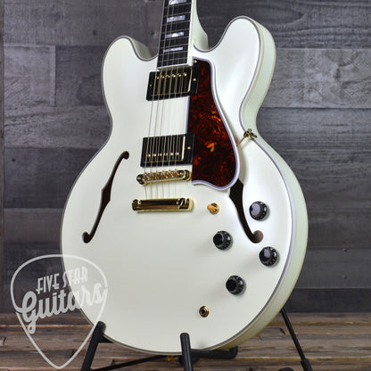Epiphone Inspired by Gibson Custom 1959 ES-355 - Classic White with Hard Shell Case