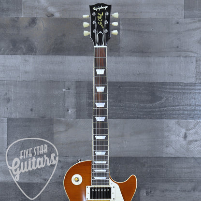 Epiphone Inspired by Gibson Custom 1959 Les Paul Standard Reissue - Golden Poppy Burst with Hardshell Case