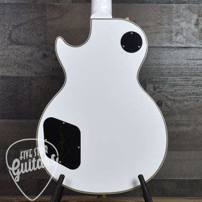 Epiphone Inspired by Gibson Custom Les Paul Custom - Alpine White with Hard Shell Case