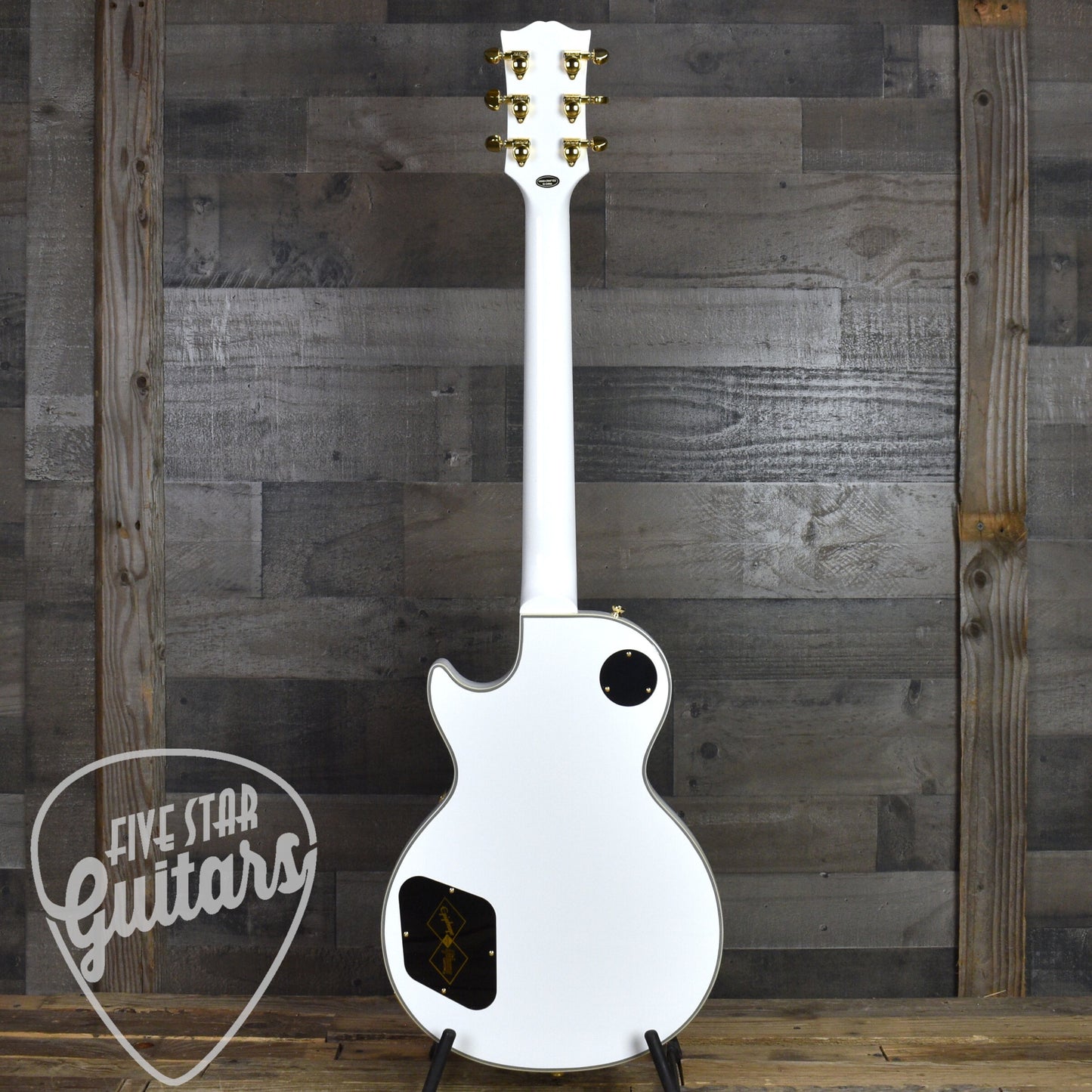 Epiphone Inspired by Gibson Custom Les Paul Custom - Alpine White with Hard Shell Case