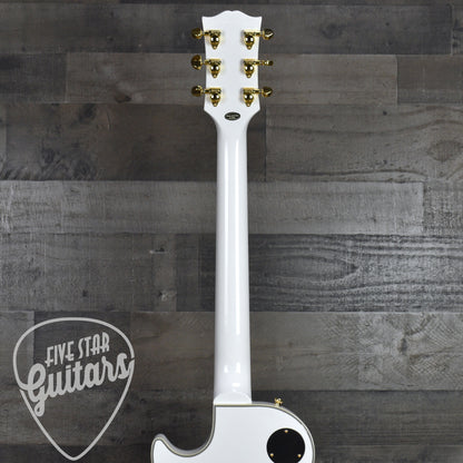 Epiphone Inspired by Gibson Custom Les Paul Custom - Alpine White with Hard Shell Case