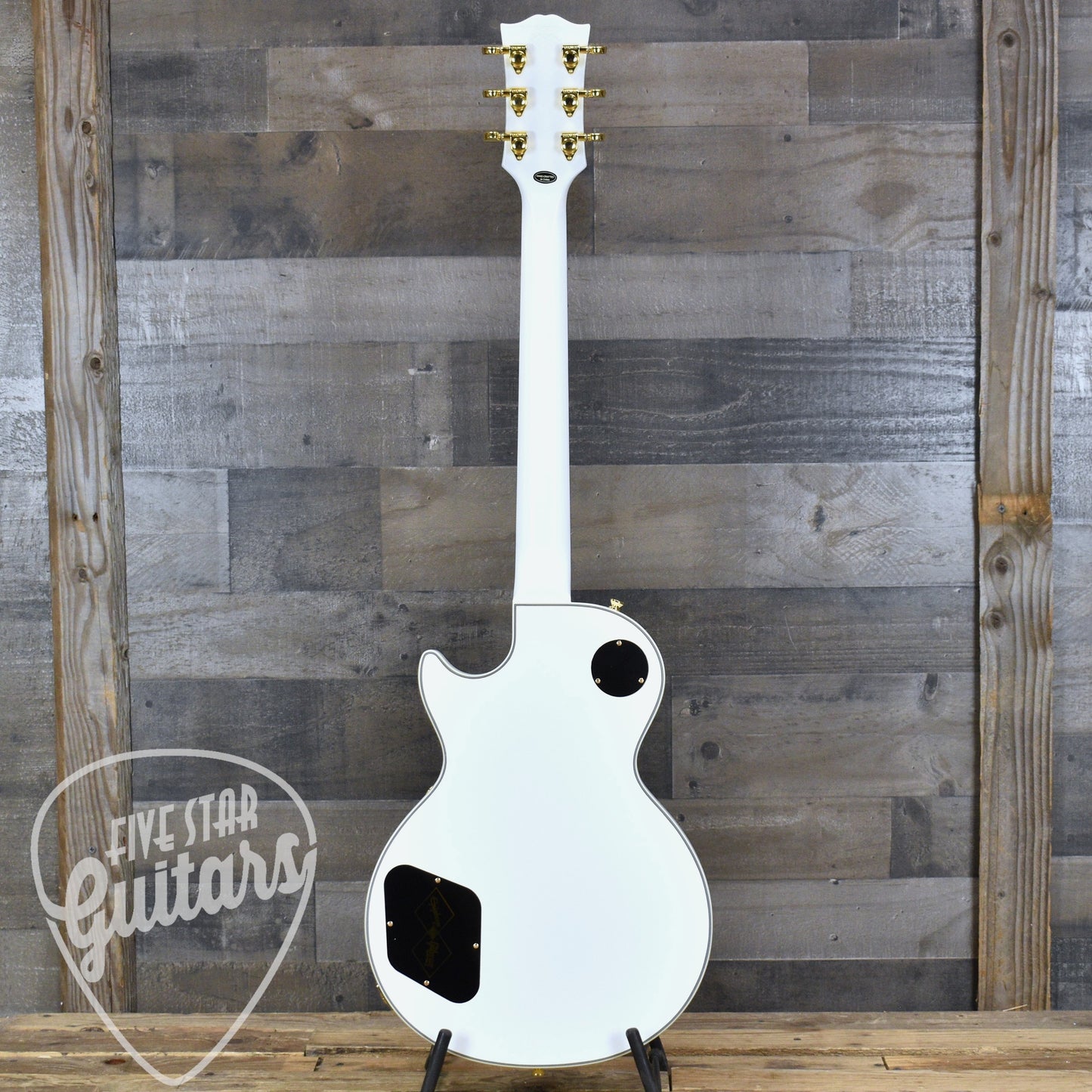 Epiphone Inspired by Gibson Custom Les Paul Custom - Alpine White with Hard Shell Case
