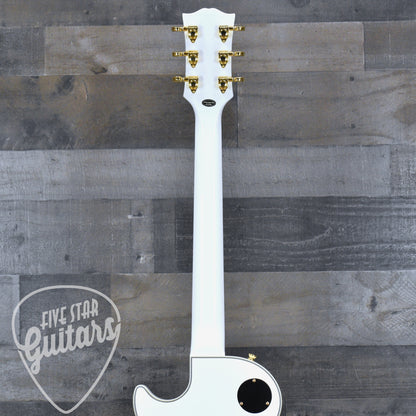 Epiphone Inspired by Gibson Custom Les Paul Custom - Alpine White with Hard Shell Case