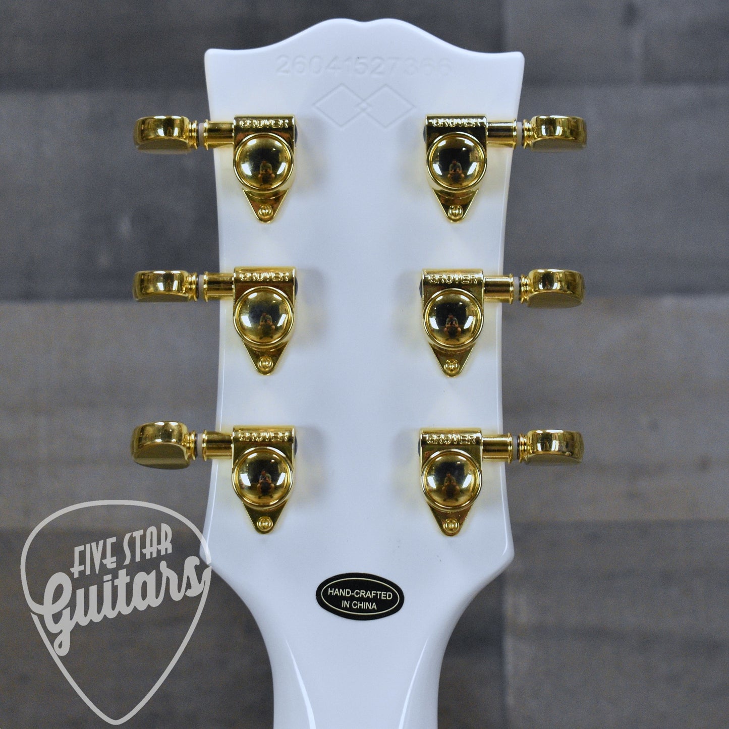 Epiphone Inspired by Gibson Custom Les Paul Custom - Alpine White with Hard Shell Case