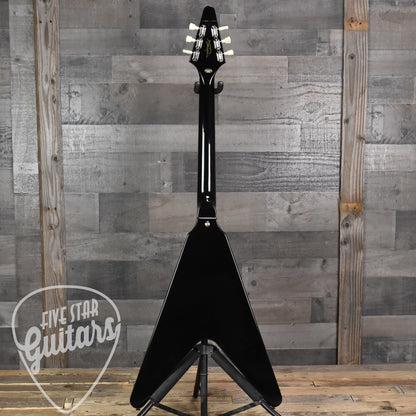 Epiphone Jimi Hendrix "Love Drops" Flying V - Ebony with Hard Shell Case   - SN: 3353