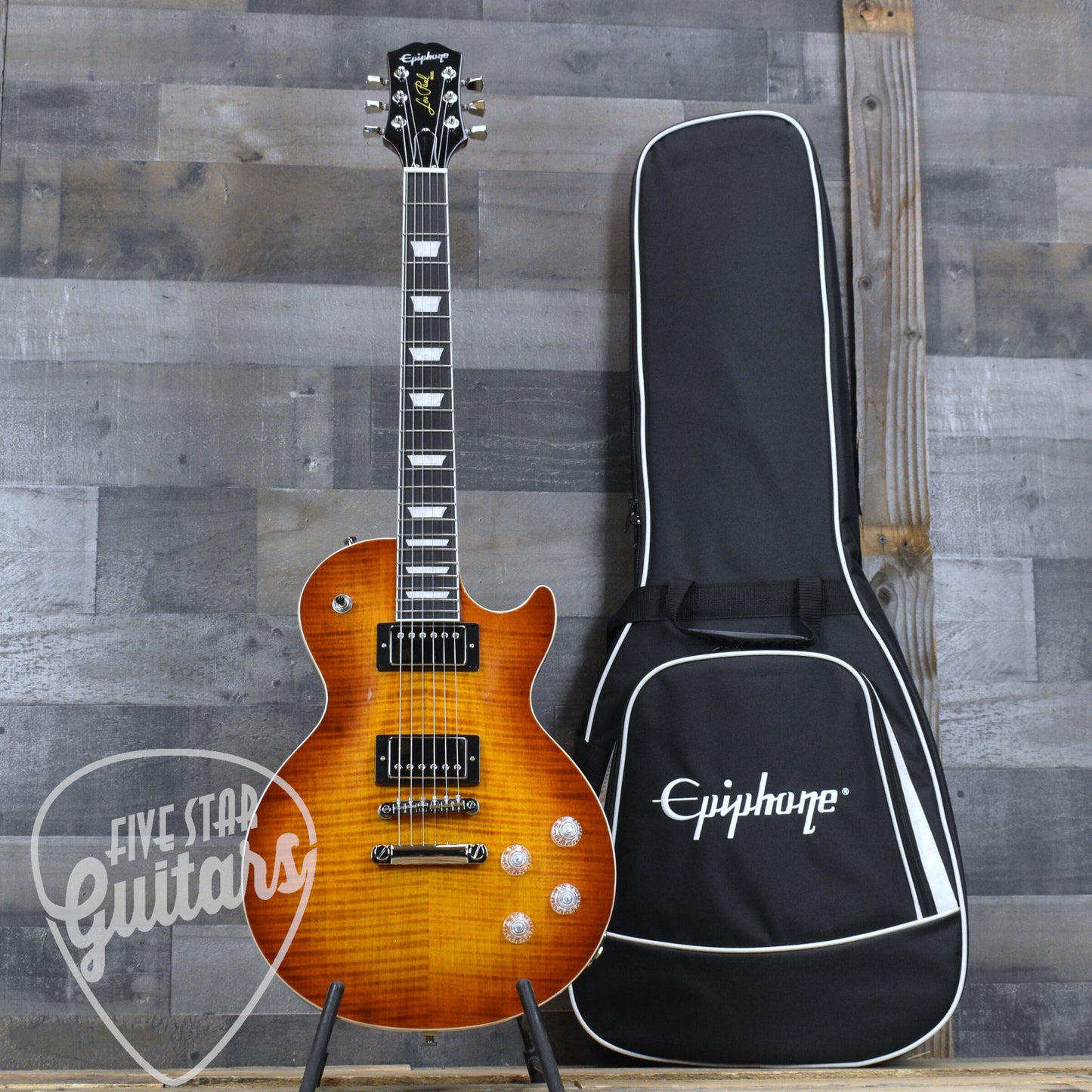 Epiphone Les Paul Modern Figured - Mojave Burst with Gig Bag