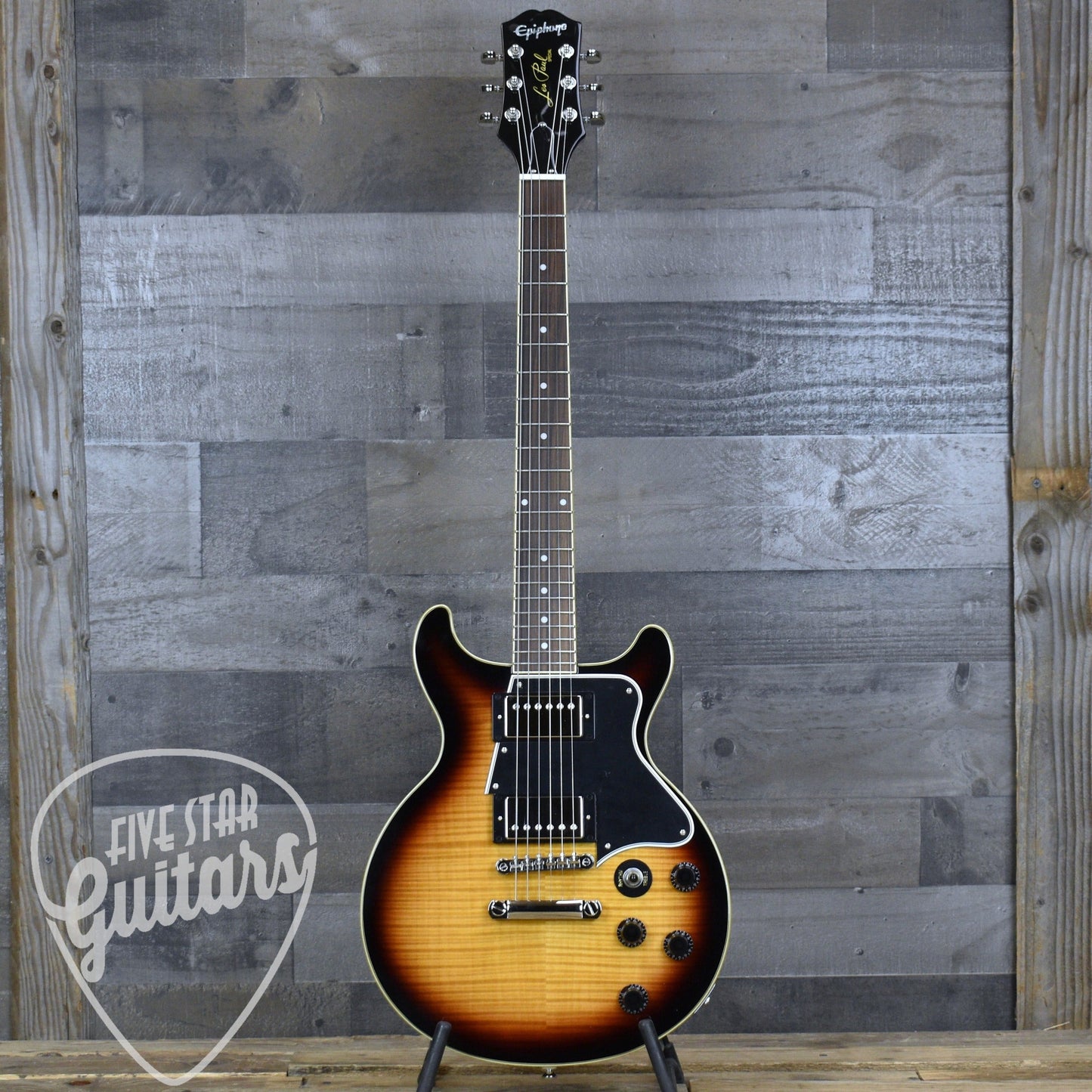 Epiphone Les Paul Special Double Cut Figured - Bourbon Burst with Gigbag