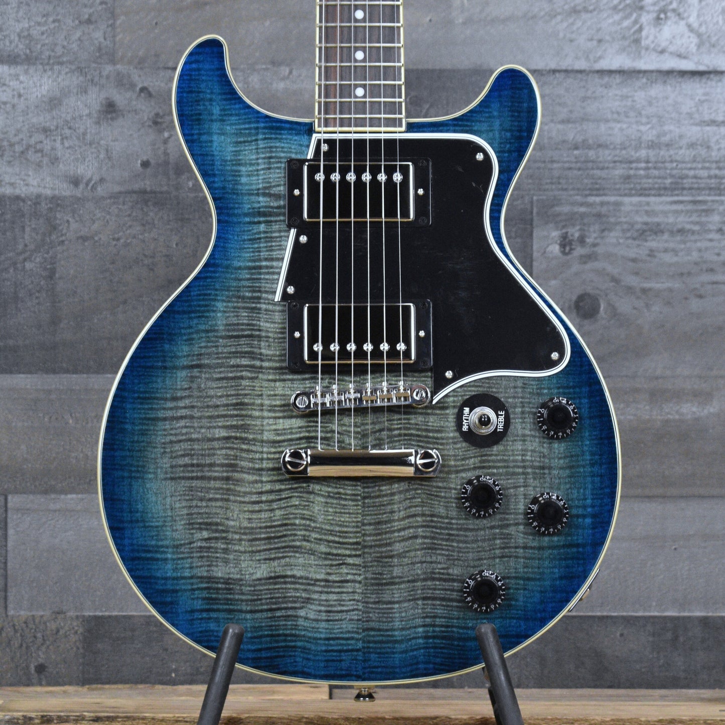 Epiphone Les Paul Special Double Cut Figured - Ocean Water with Gigbag