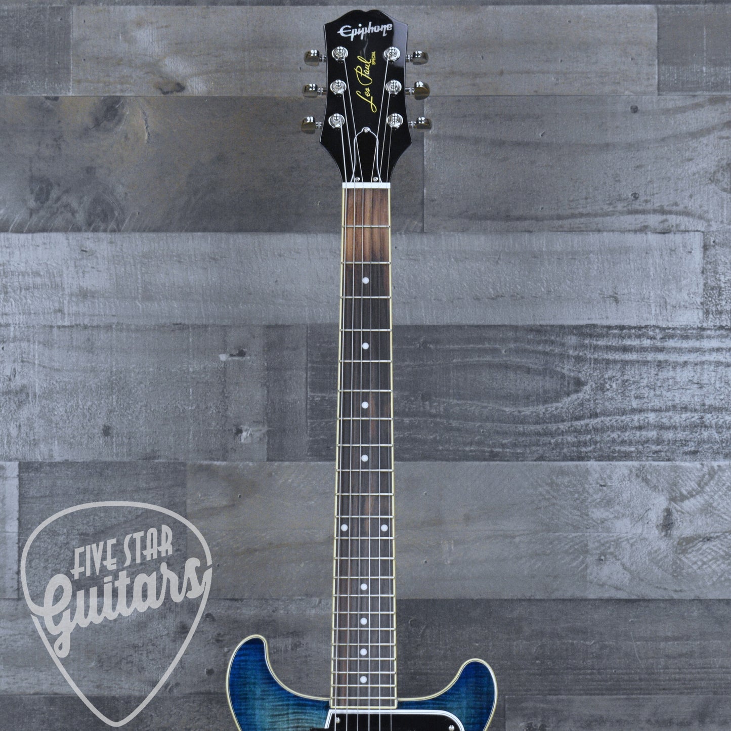 Epiphone Les Paul Special Double Cut Figured - Ocean Water with Gigbag