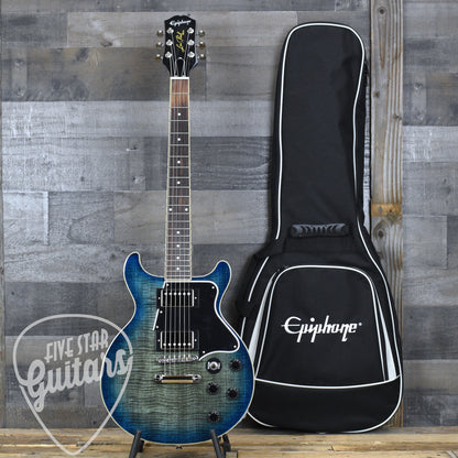 Epiphone Les Paul Special Double Cut Figured - Ocean Water with Gigbag