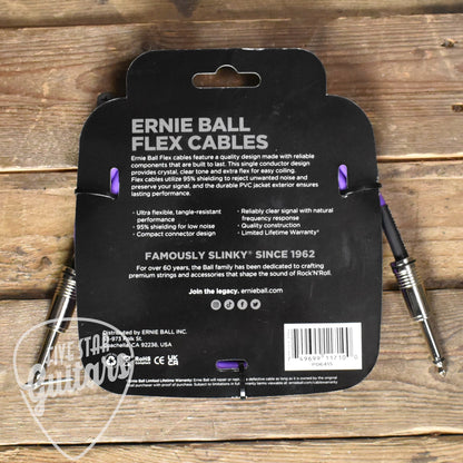 Ernie Ball Flex Instrument Cable - Straight/Straight 10ft - Purple
