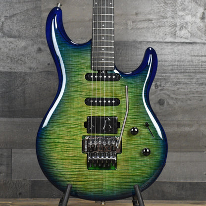 Ernie Ball Music Man Ball Family Reserve Luke 4 HSS FLoyd Rose Limited - Green Tide with Mono Case
