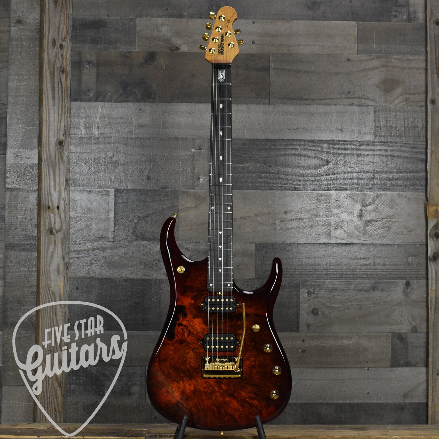 Ernie Ball MusicMan Ball Family Reserve JP15 - Solar Flare with Mono Case