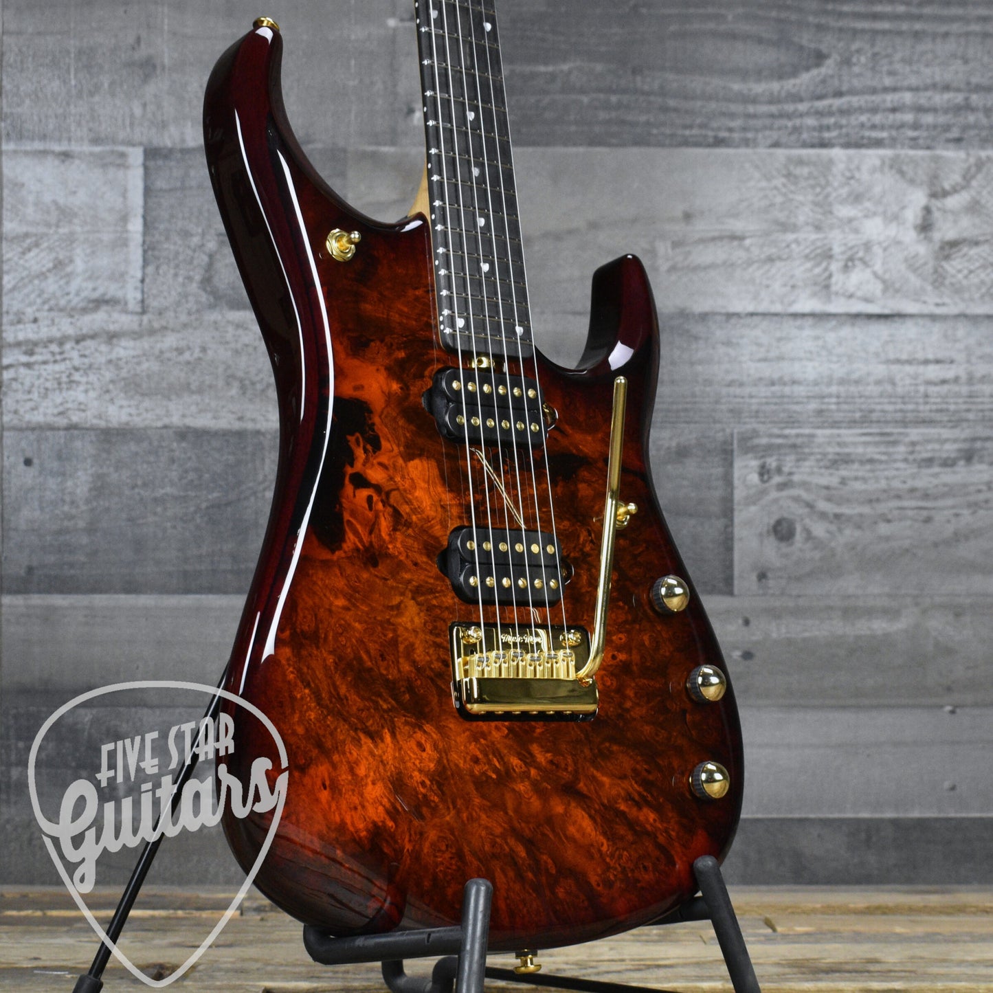 Ernie Ball MusicMan Ball Family Reserve JP15 - Solar Flare with Mono Case