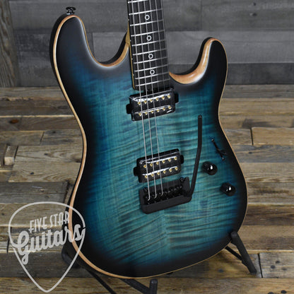 Ernie Ball MusicMan Rabea Massaad Sabre - Carian Burst with Soft Shell Case
