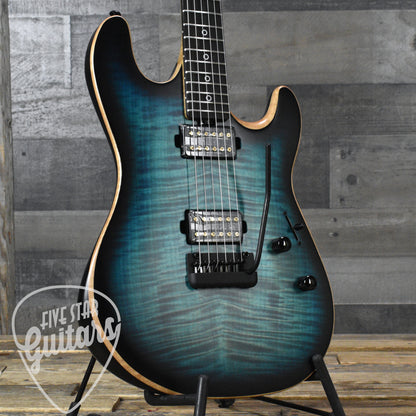 Ernie Ball MusicMan Rabea Massaad Sabre - Carian Burst with Soft Shell Case