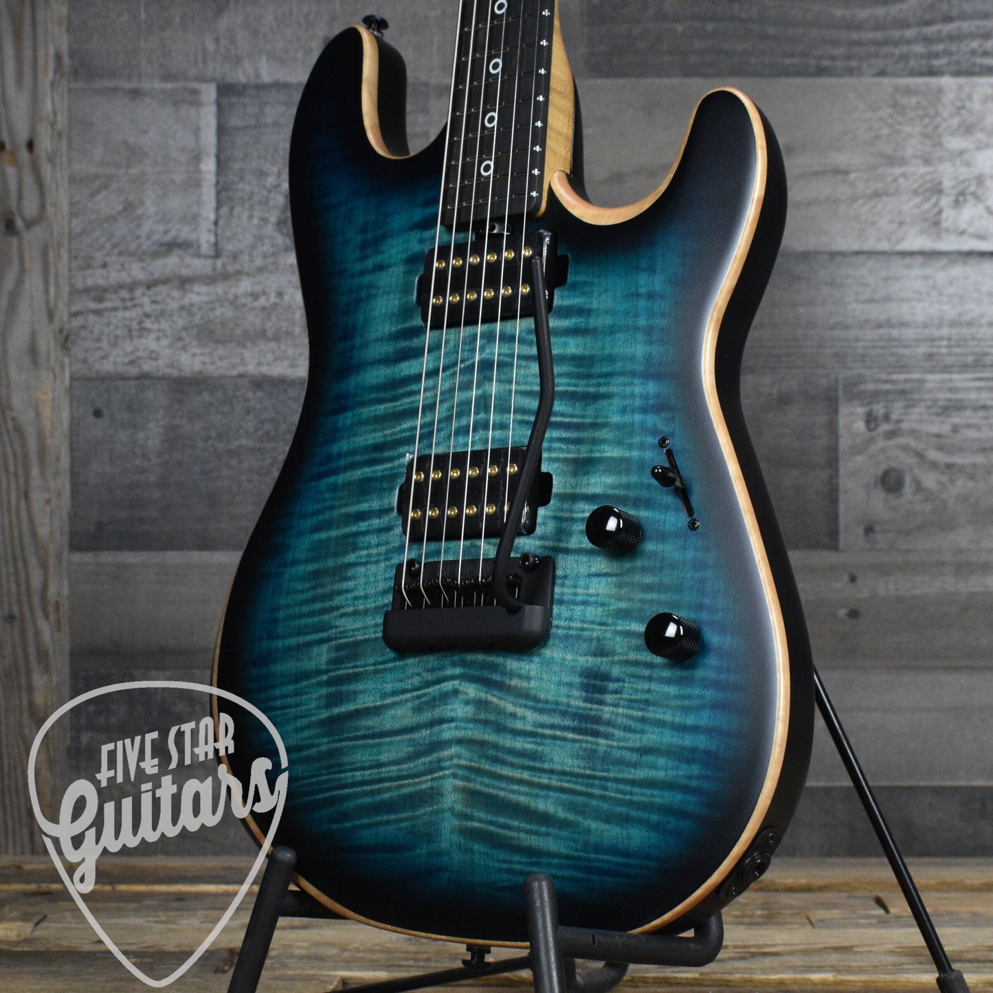 Ernie Ball MusicMan Rabea Massaad Sabre - Carian Burst with Soft Shell Case