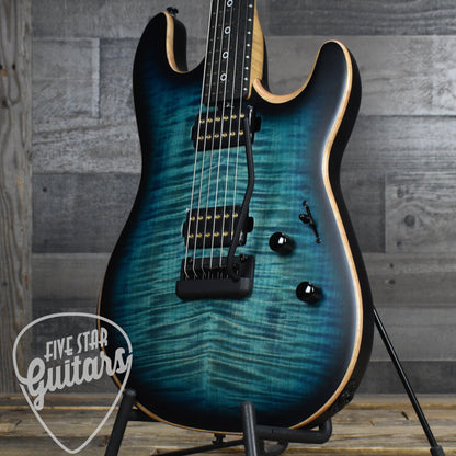 Ernie Ball MusicMan Rabea Massaad Sabre - Carian Burst with Soft Shell Case
