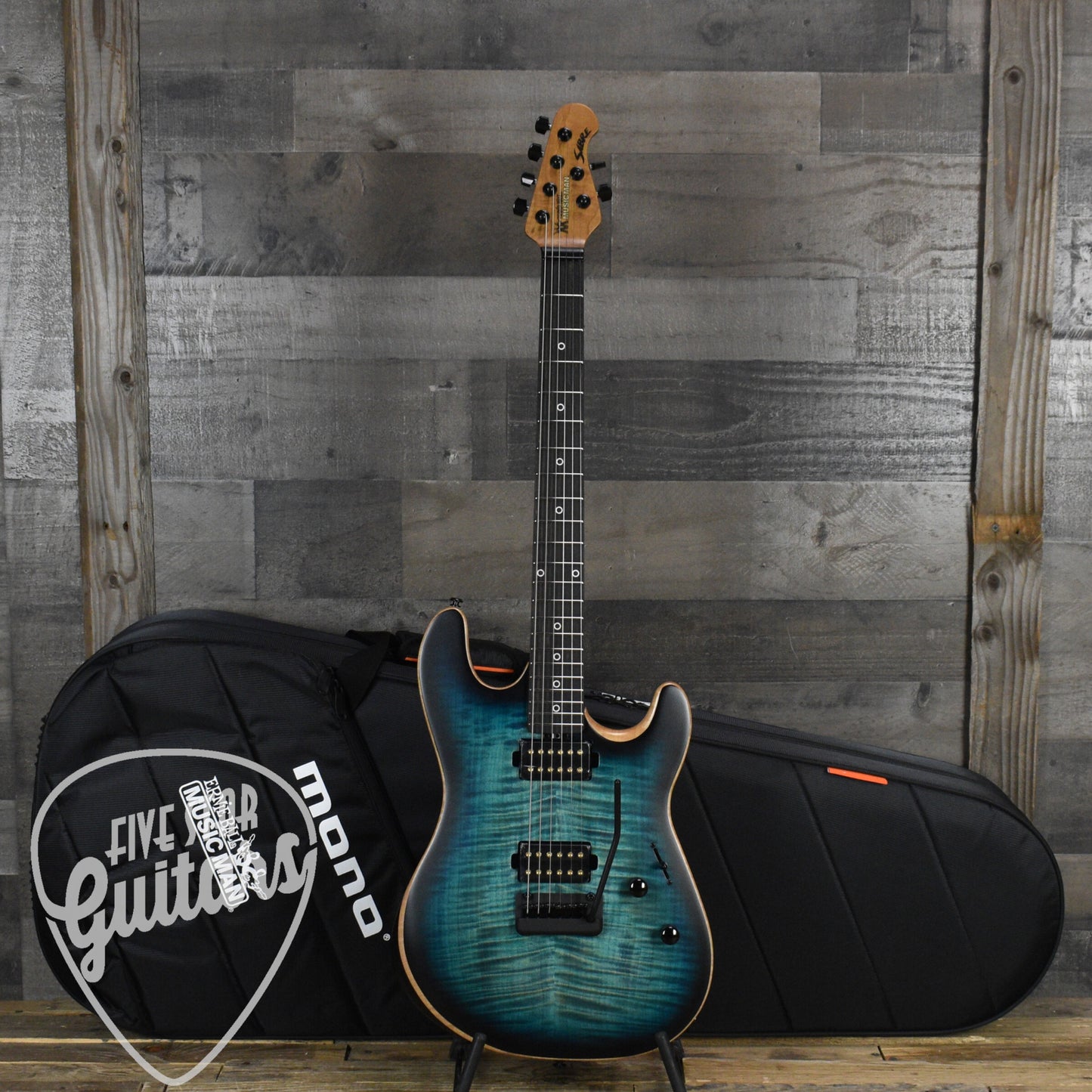 Ernie Ball MusicMan Rabea Massaad Sabre - Carian Burst with Soft Shell Case