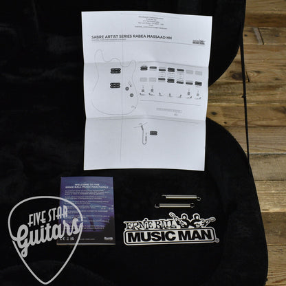 Ernie Ball MusicMan Rabea Massaad Sabre - Carian Burst with Soft Shell Case
