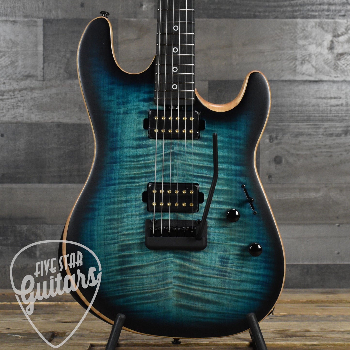Ernie Ball MusicMan Rabea Massaad Sabre - Carian Burst with Soft Shell Case