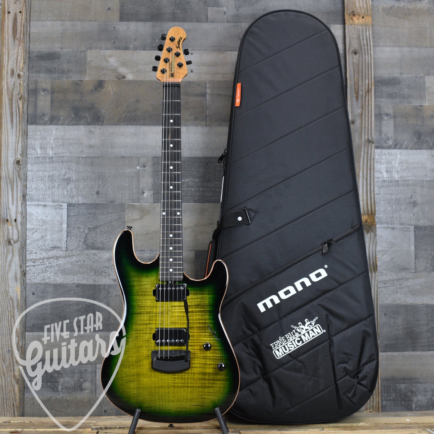 Ernie Ball Music Man Sabre - Gator Burst with Mono Case