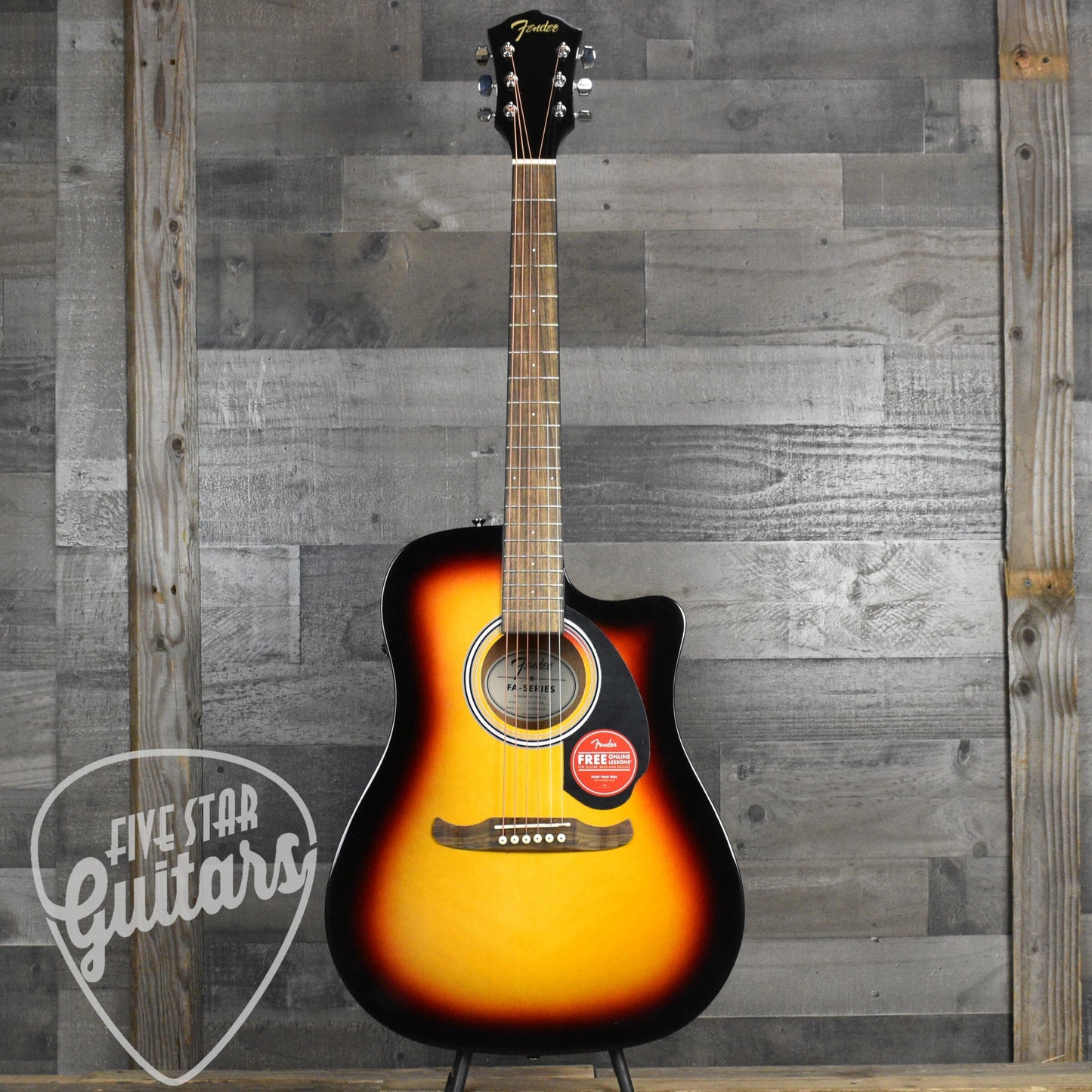 Fender FA-125CE Dreadnought Walnut Fingerboard - Sunburst