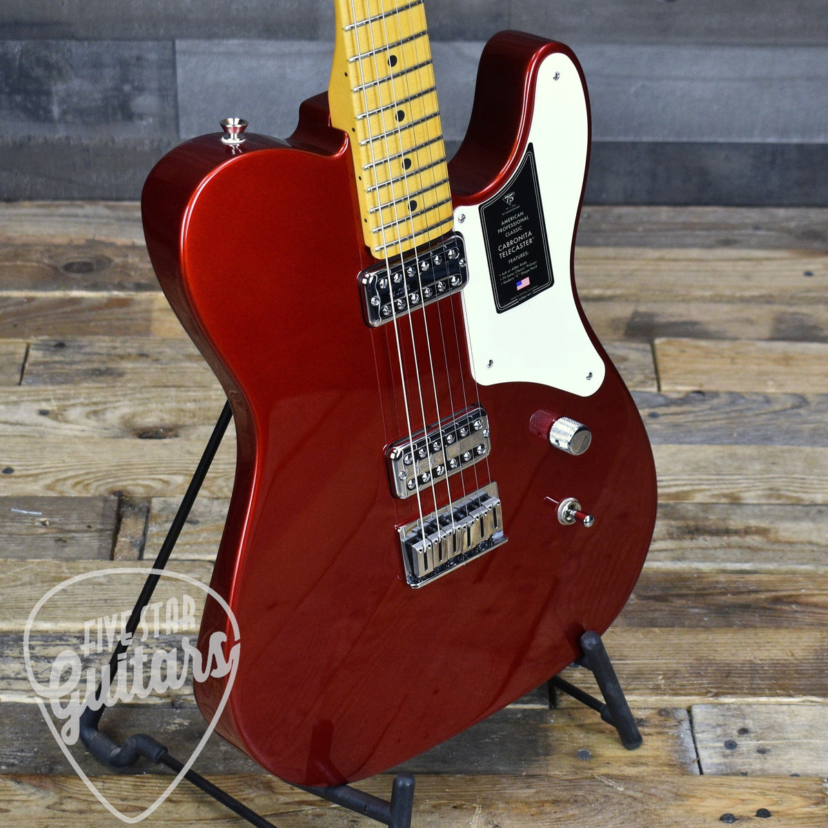 Fender 75th Anniversary American Professional Classic Cabronita Telecaster - Candy Apple Red with Hardshell Case
