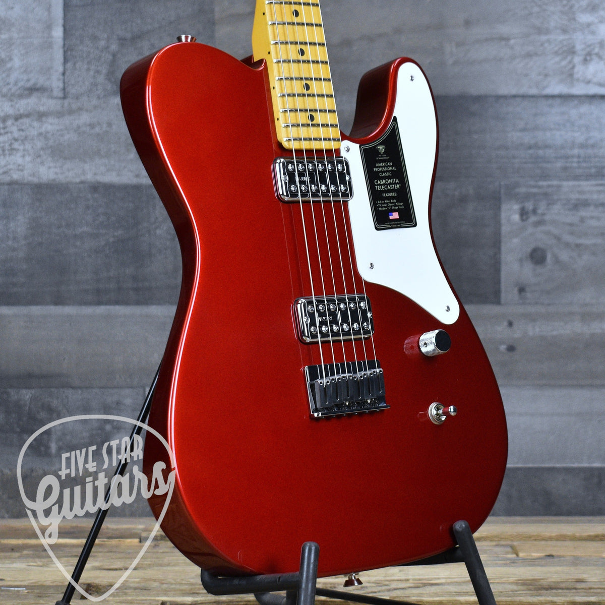 Fender 75th Anniversary American Professional Classic Cabronita Telecaster - Candy Apple Red with Hardshell Case