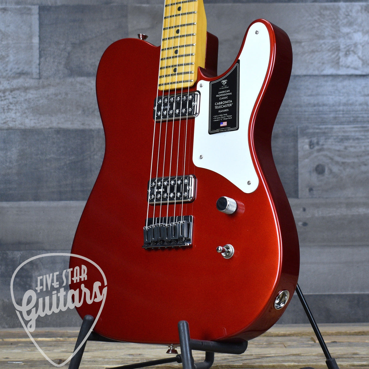 Fender 75th Anniversary American Professional Classic Cabronita Telecaster - Candy Apple Red with Hardshell Case