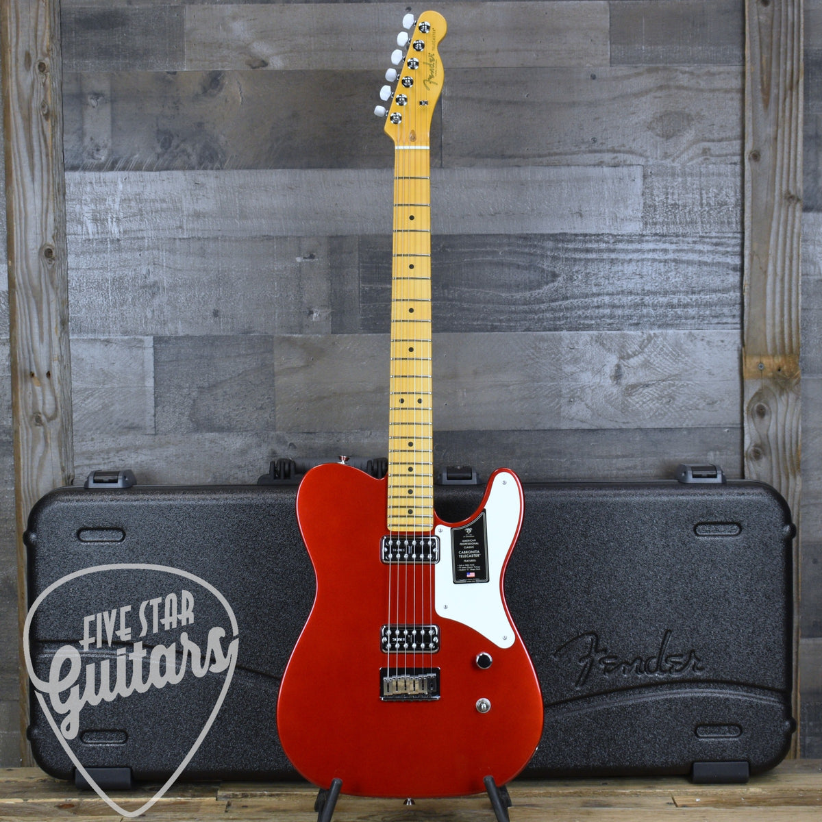 Fender 75th Anniversary American Professional Classic Cabronita Telecaster - Candy Apple Red with Hardshell Case