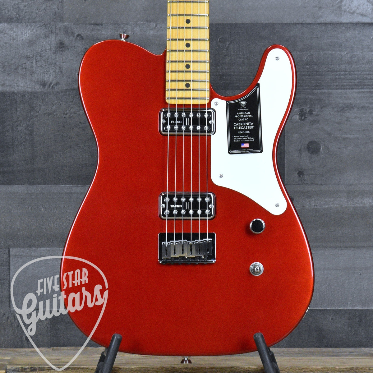 Fender 75th Anniversary American Professional Classic Cabronita Telecaster - Candy Apple Red with Hardshell Case