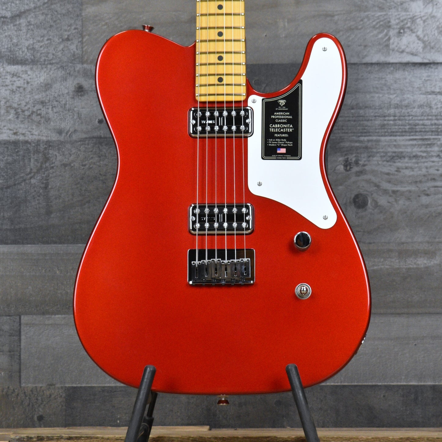 Fender 75th Anniversary American Professional Classic Cabronita Telecaster - Candy Apple Red with Hardshell Case