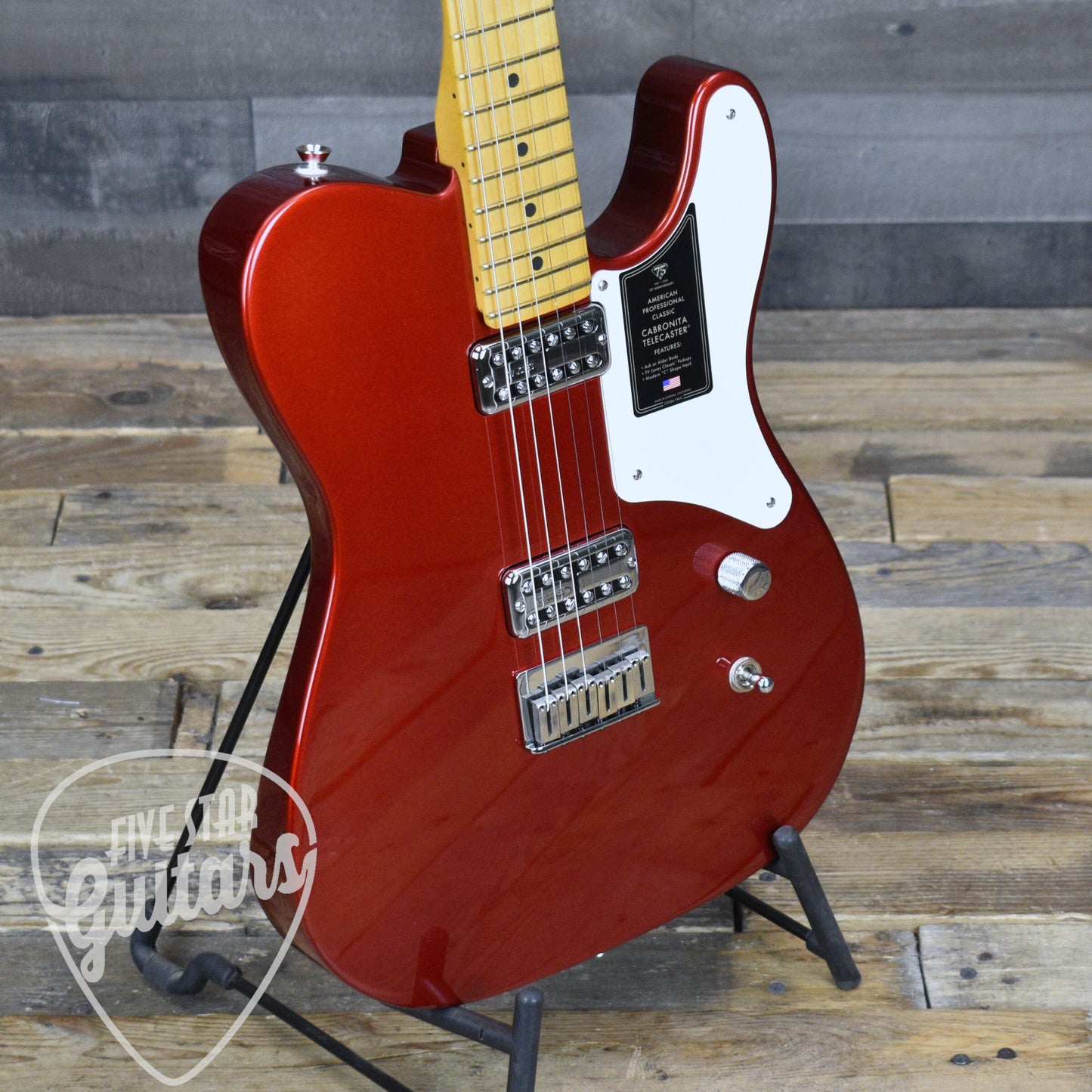 Fender 75th Anniversary American Professional Classic Cabronita Telecaster - Candy Apple Red with Hardshell Case