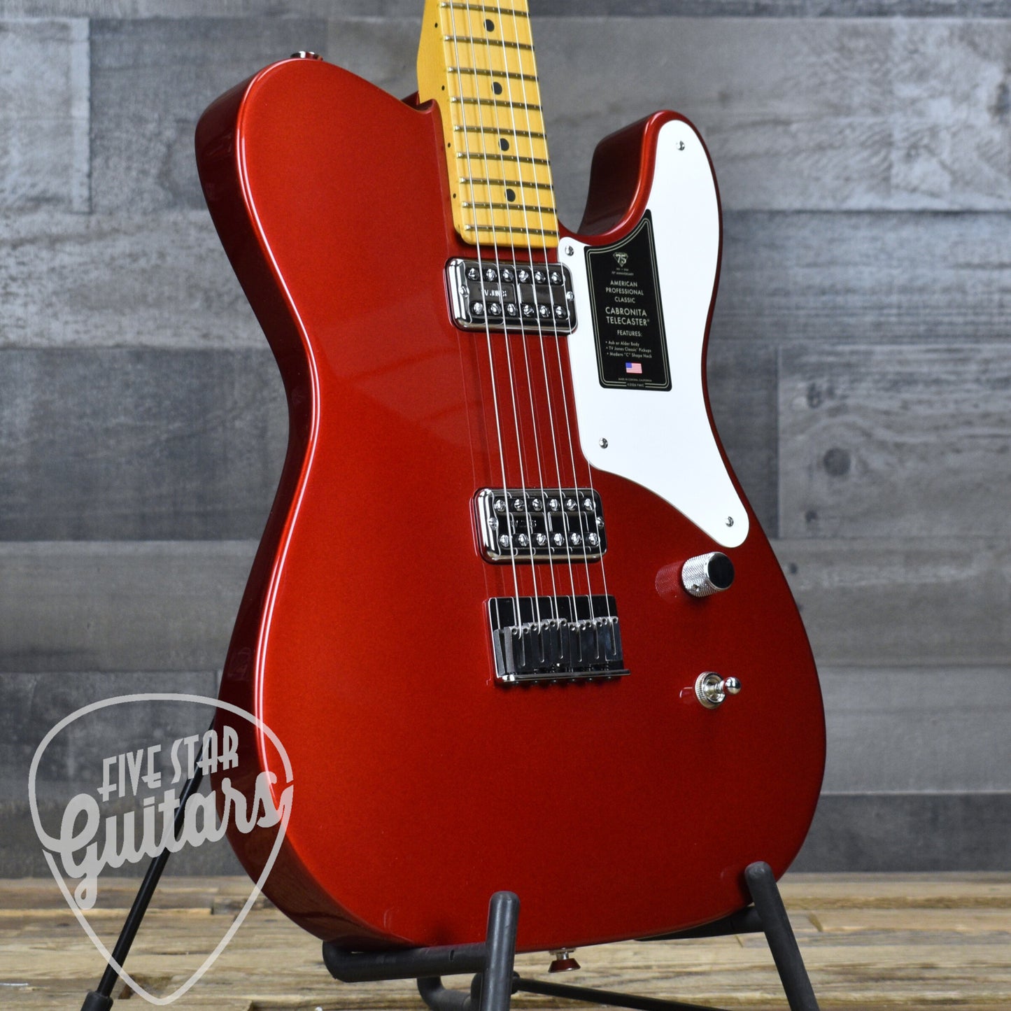Fender 75th Anniversary American Professional Classic Cabronita Telecaster - Candy Apple Red with Hardshell Case