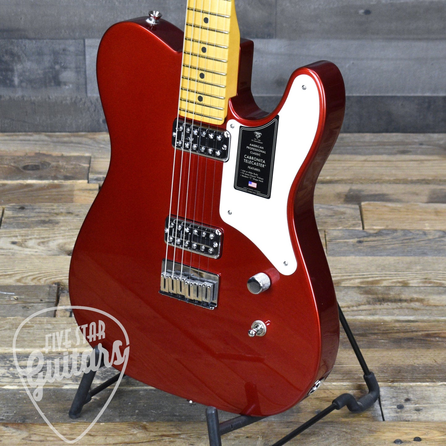 Fender 75th Anniversary American Professional Classic Cabronita Telecaster - Candy Apple Red with Hardshell Case