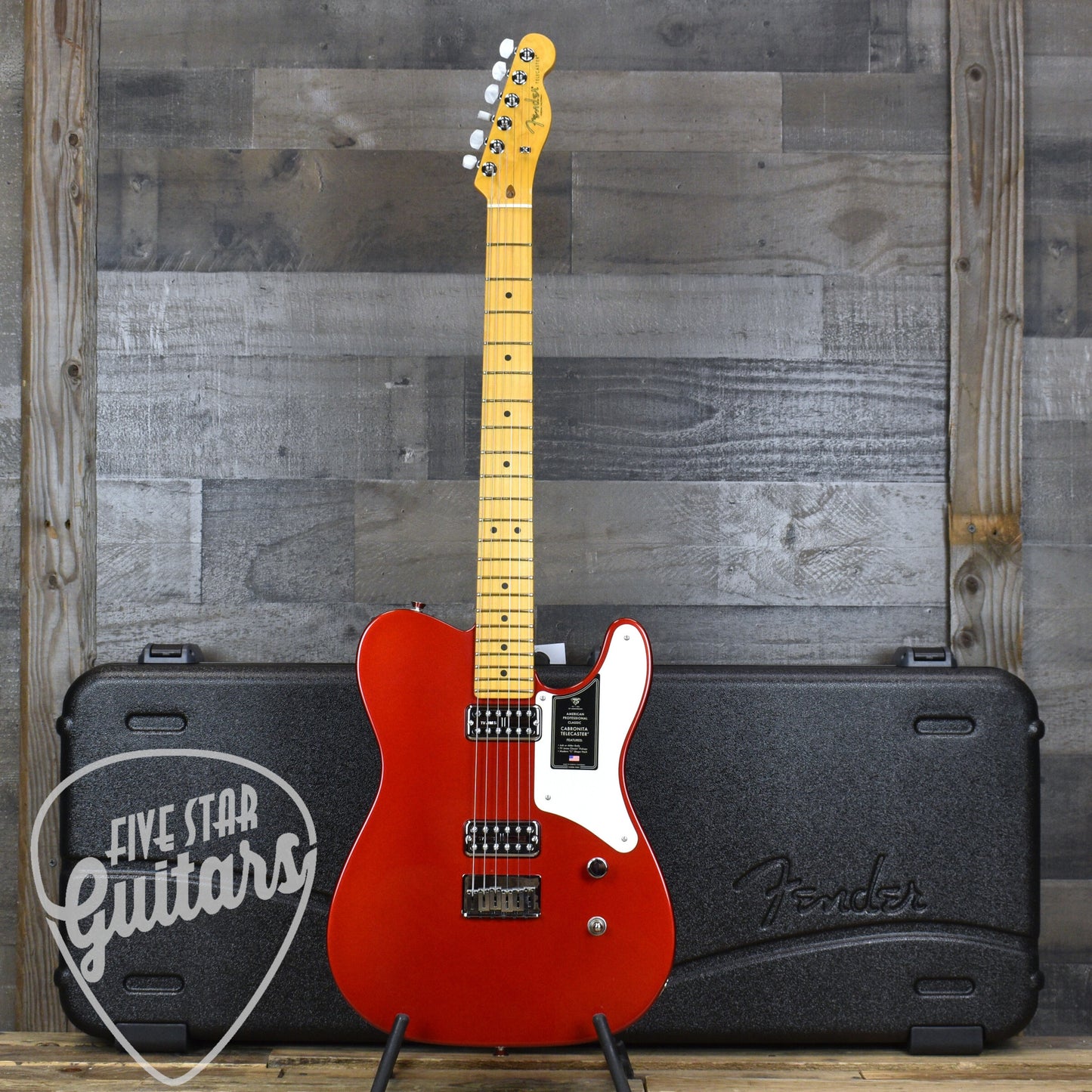 Fender 75th Anniversary American Professional Classic Cabronita Telecaster - Candy Apple Red with Hardshell Case