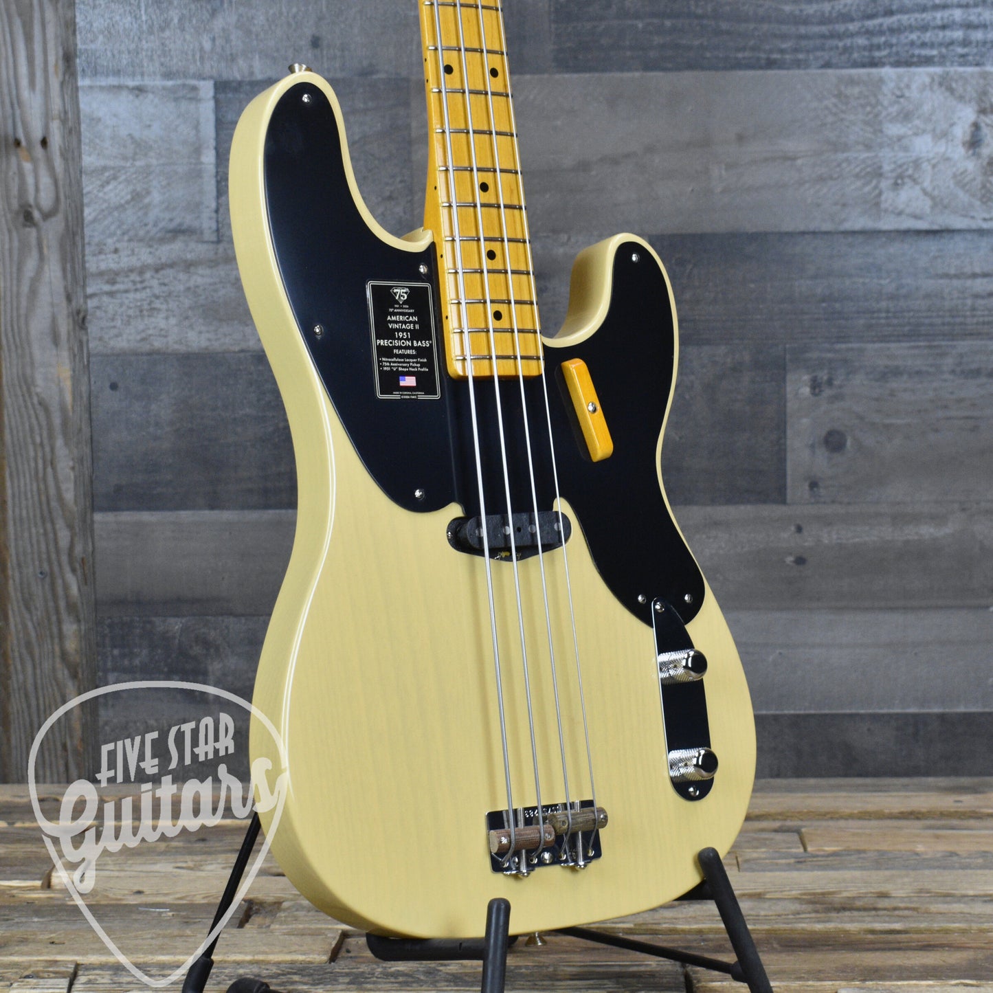 Fender 75th Anniversary American Vintage II 1951 Precision Bass - Butterscotch Blonde with Hardshell Case