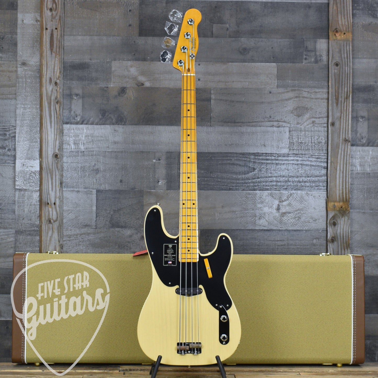 Fender 75th Anniversary American Vintage II 1951 Precision Bass - Butterscotch Blonde with Hardshell Case