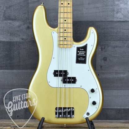 Fender 75th Anniversary Player II Precision Bass - Aztec Gold with Gigbag