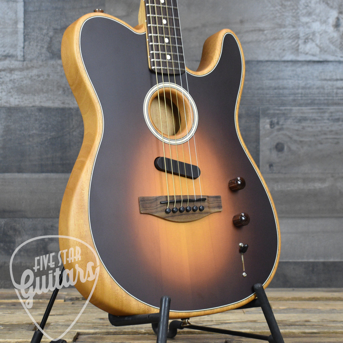 Fender Acoustasonic Player Telecaster - Shadow Burst with Gig Bag