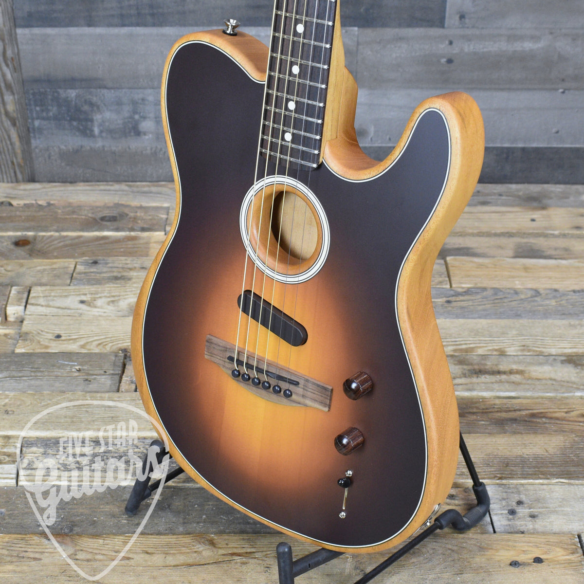Fender Acoustasonic Player Telecaster - Shadow Burst with Gig Bag