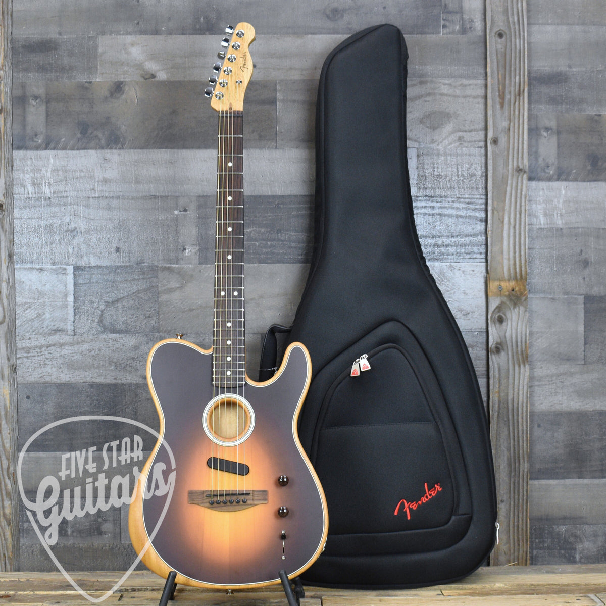 Fender Acoustasonic Player Telecaster - Shadow Burst with Gig Bag