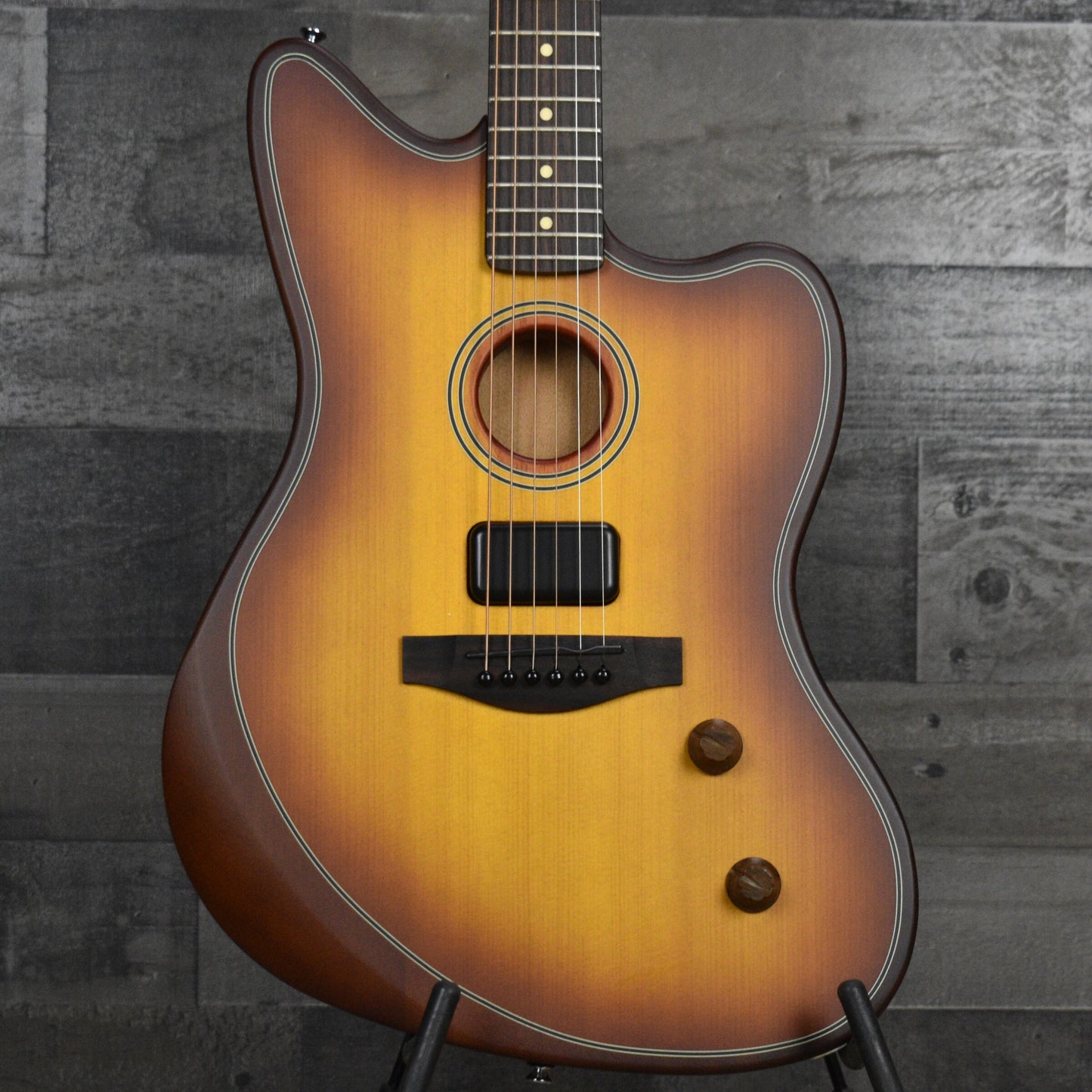 Fender Acoustasonic Standard Jazzmaster - Honey Burst