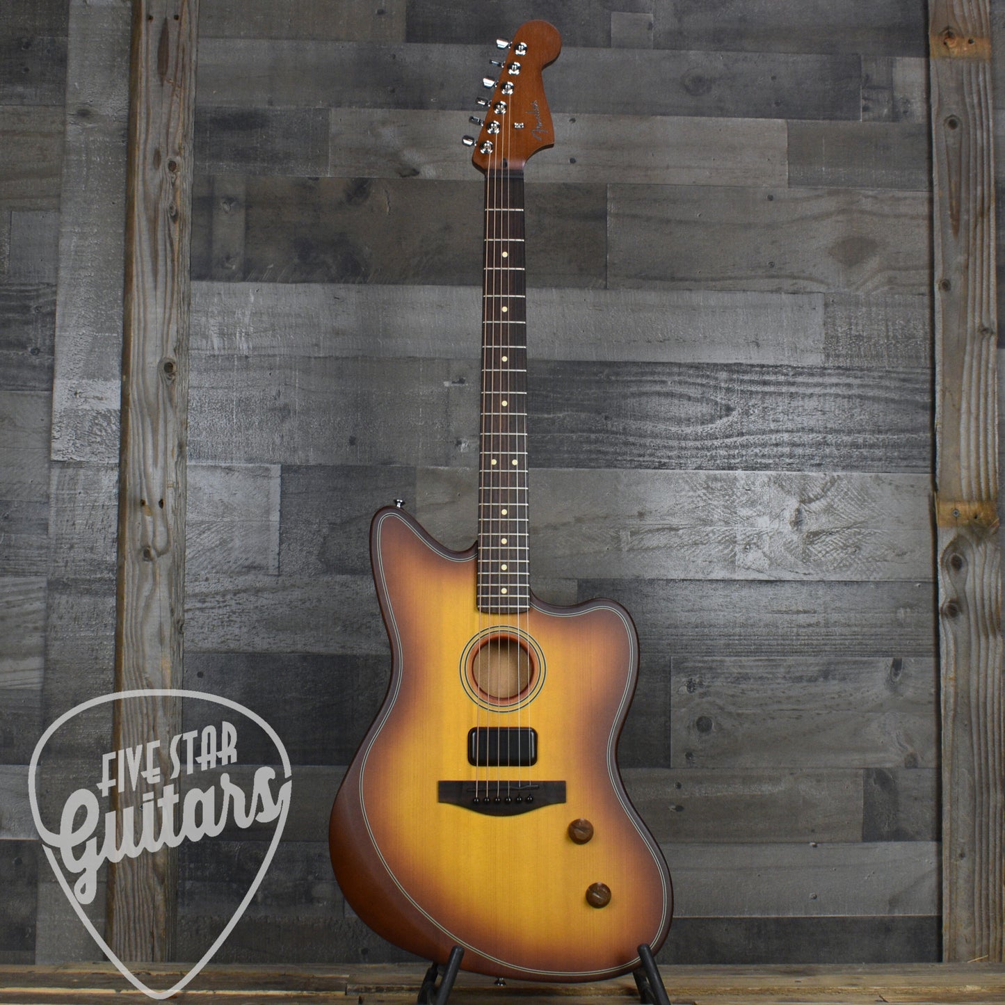 Fender Acoustasonic Standard Jazzmaster - Honey Burst