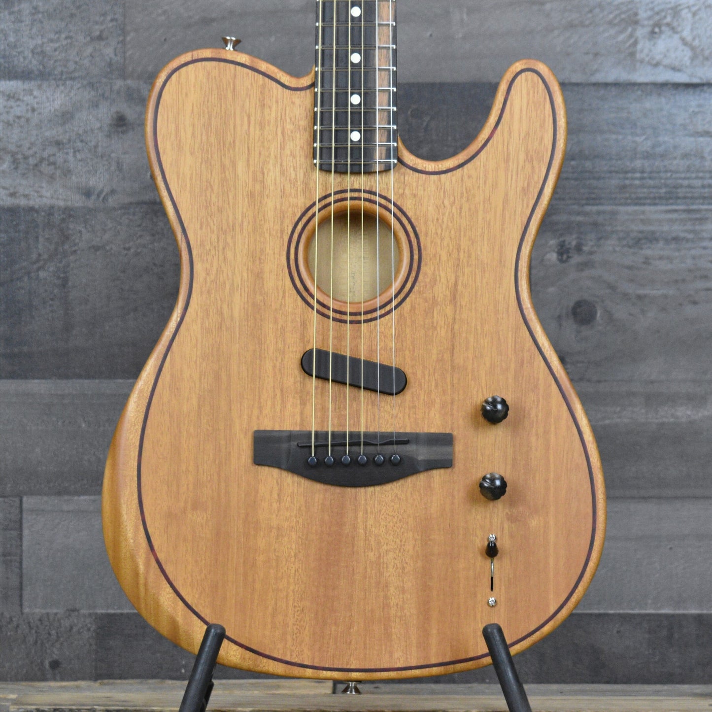 Fender American Acoustasonic Telecaster All-Mahogany - Natural with Deluxe Gig Bag