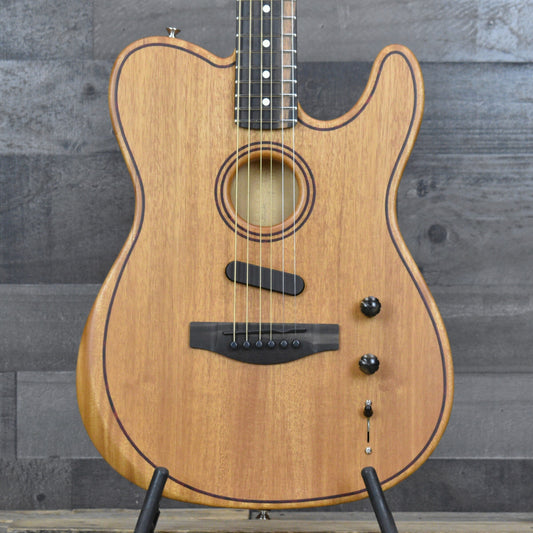 Fender American Acoustasonic Telecaster All-Mahogany - Natural with Deluxe Gig Bag
