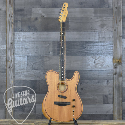 Fender American Acoustasonic Telecaster All-Mahogany - Natural with Deluxe Gig Bag