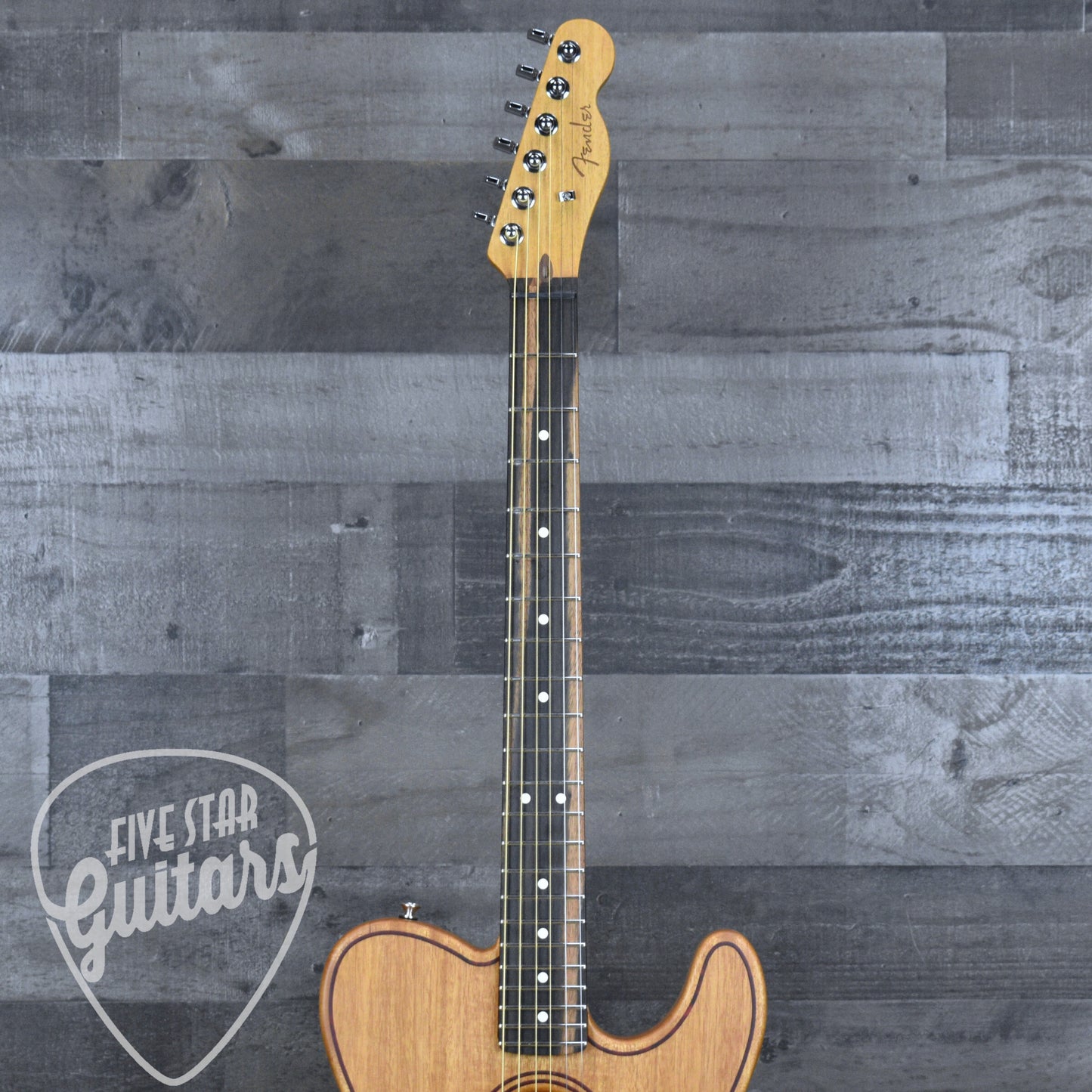 Fender American Acoustasonic Telecaster All-Mahogany - Natural with Deluxe Gig Bag