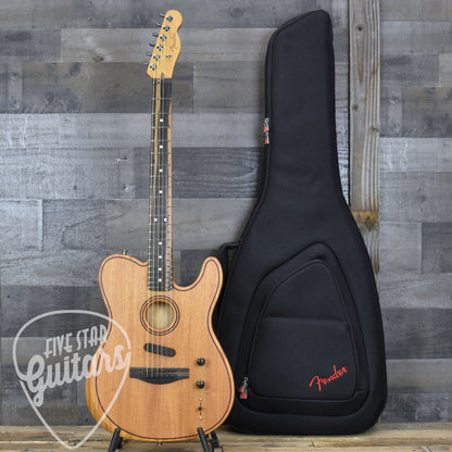 Fender American Acoustasonic Telecaster All-Mahogany - Natural with Deluxe Gig Bag